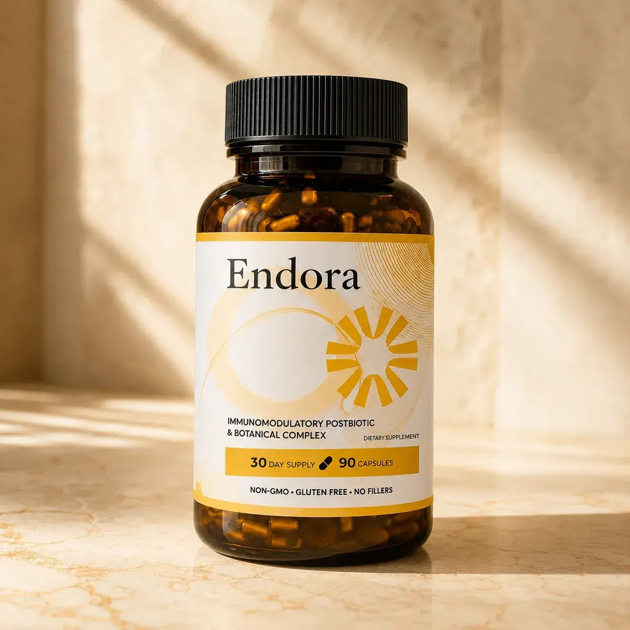 Endora bottle — studio shot