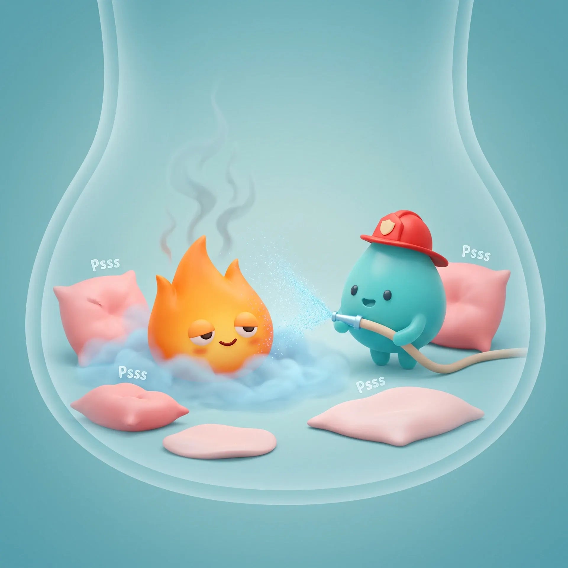 Calm the fire.